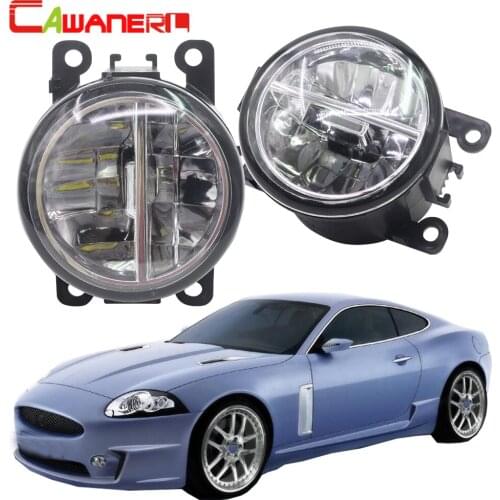 Cawanerl For Jaguar XK _J43_ 2006-2013 Car LED Bulb 4000LM Fog Light DRL Daytime Running Lamp Styling 6000K White 12V 2 Pieces