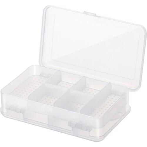 10 Grids Double Compartments Plastic Transparent Organizer Jewel Bead Case Cover Container Storage Box for Jewelry Pill