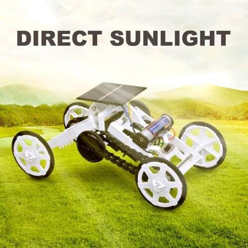 Kid DIY 4WD Engineering Climbing Space Vehicle Science Experiment Education Toy