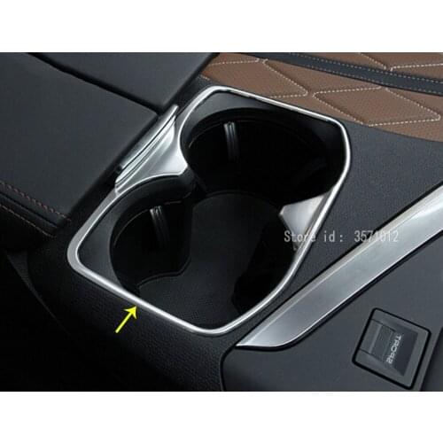 For Peugeot 3008 GT 3008GT 2016 2017 2018 2019 2020 Car Trim Stainless Steel Center Console Cup Holder Gear Box Frame Armrest