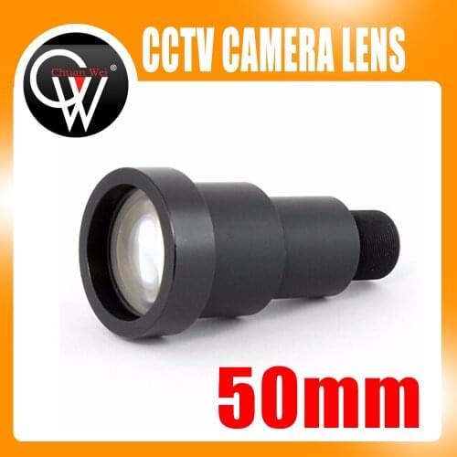 New 1/3'' 50mm lens 6.7 degree M12 CCTV MTV Board IR Lens for Security CCTV Video Cameras