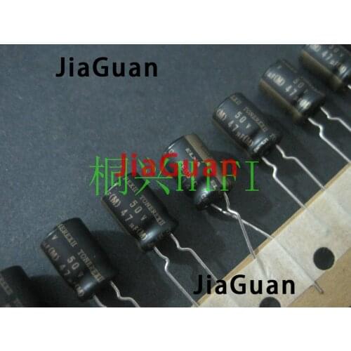 10PCS ELNA TONEREX II 47UF 50V 8X12MM ROB 50V47UF tuner audio capacitor TONEREX2 47uf/50v Frosted copper feet