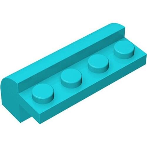 10PCS Assembles Particles 6081 4x2x11/3 Curved Bricks Building Blocks DIY Replaceable Parts Toys For Children Gifts