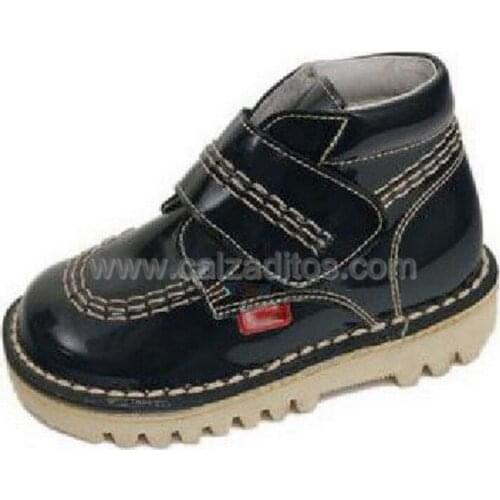 Patent leather kikers boots, black, Andanines