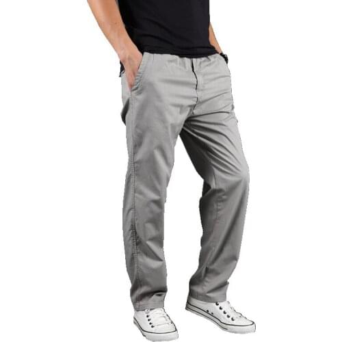 Cotton Pants Men Plus Size 3XL Straight Casual Pants Multi-color Chinos Men Trousers pantalon homme