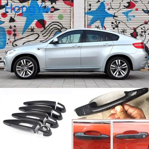 For BMW x6M x6 M E71 2008 2009 2010 2011 2012 2013 2014 100% real carbon fiber Auto outer door handle cover