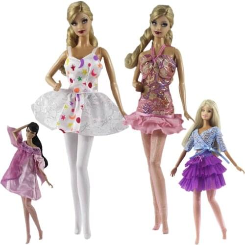 Socks Ballet Dress for Barbie Doll Clothes Outfits Set Pantyhose Skirt Fashion Princess Ball Party Gown 11.5" Dolls Accessories
