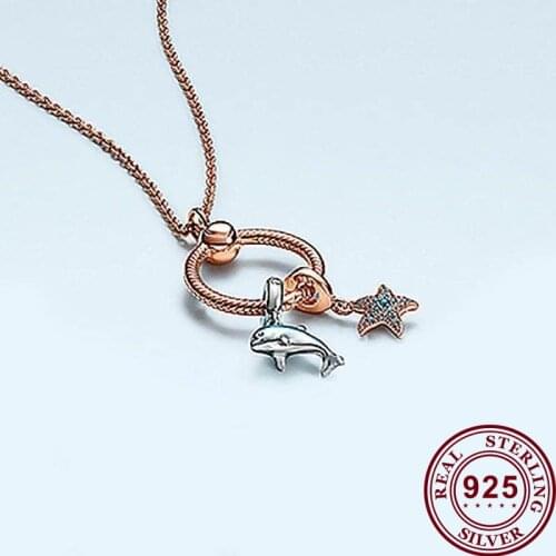 2020 New 925 Sterling Silver Blue Pan necklace Shell Ocean Series High Quality Gift Multi-styly The Most Popular Female