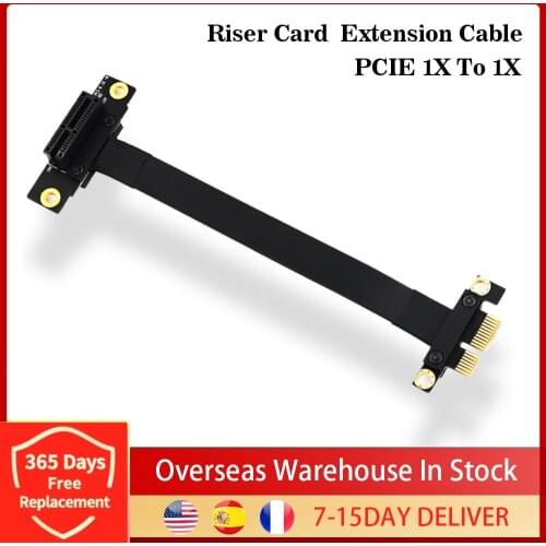 90 Degree PCIE Riser Card Adapter Extension Cable PCI Express 36PIN 1X To 1X Extender Converter Adapter for Motherboard