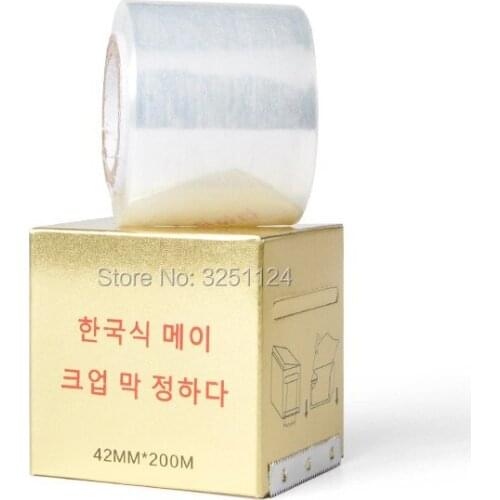 42mm*200 tattoo eyebrow film Tattoo Preservative Film tattoo Plastic Wrap for Microblading Permanent Makeup Eyebrow Tattoo