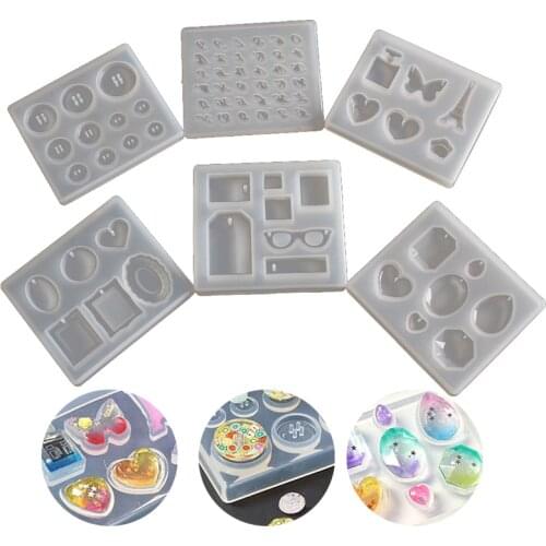 Practical DIY Pendant Mould Silicone Jewelry Making Molds Multi-styles Tower Diamond Shapes Soap Candle Ornaments Mold