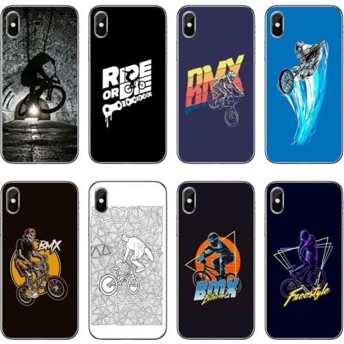 BMX Bike Extreme Sport Transparent Phone Case For iPhone 12 11 Pro Max Mini XS Max XR X 8 7 Plus 6 6S Plus 5 5S SE 2020