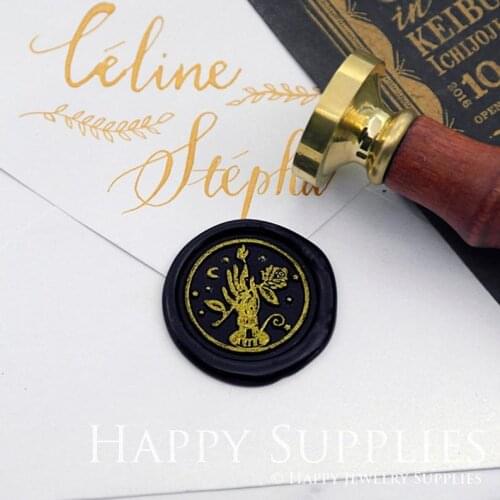 Hand Flower Moon Star Metal Stamp Wedding Wax Seal Stamp Sealing Wax Stamp