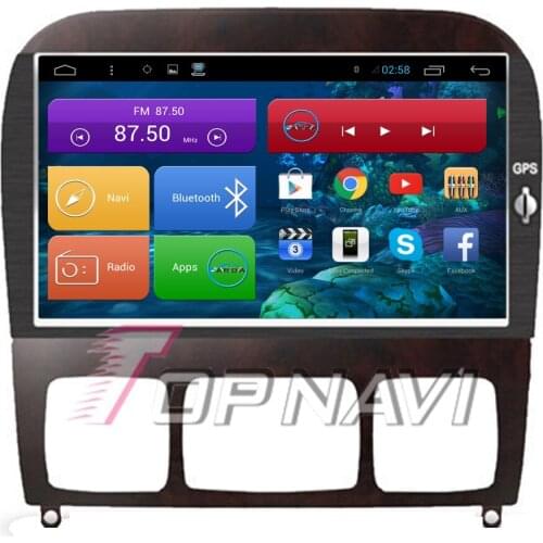 Topnavi Quad Core Android 6.0 Car GPS Navigation for S350 1998 1999 2000 2001 2002 2003 2004 2005 For Benz Autoradio,NO DVD