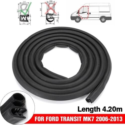 For Ford Transit MK7 V347 Front Sliding Door Weatherstrip Rubber Seal Right / Left 2006-2013 1555296 4467595