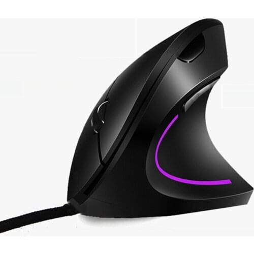 Vertical Mouse Wired Ergonomic mouse Gaming 800/1200/2000/3200 DPI Mause Wrist Rest Protection Colorful Light Mice For PC/Laptop