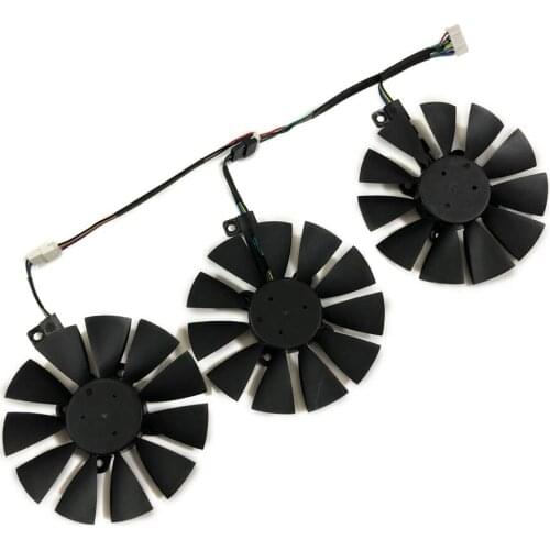 VGA Geforce GTX1080/1070 GPU Cooler Fan PLD09210S12HH/T129215SU for ASUS STRIX Raptor GTX1070 1080 graphics cards cooling