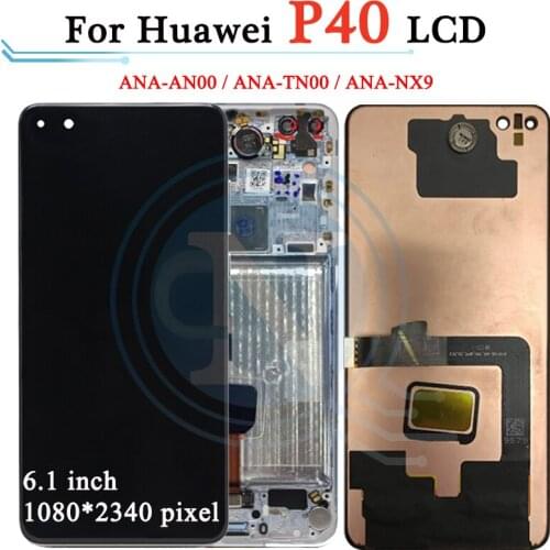 100% Original OLED Display for Huawei P40 LCD Display Touch Screen Digitizer for HUAWEI P40 LCD Repair Parts huawei p40 lcd