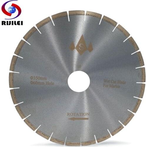 RIJILEI 350MM Silent marble diamond saw blades Professional marble stone cutter blade Sharp cutting circular Cutting Tools SH350