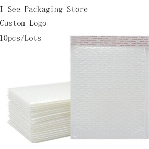 10pcs/lot White Reflective Kraft Bubble Envelopes Shipping Bags Bubble Packaging Envelope Shipping Bags
