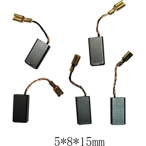 10 Pcs Mini Drill Electric Grinder Replacement Carbon Brushes Spare Parts For Electric Motors Rotary Tool 5x8x15mm
