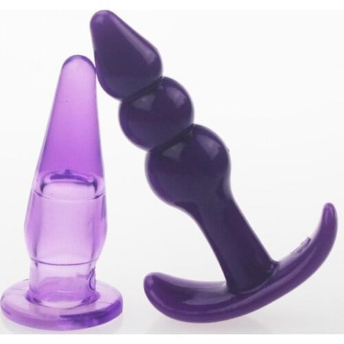 2pcs/set Unisex Silicon Waterproof Anal Butt Plug Anal Trainer Anal Body Massager,Adult Sex Products Sex Toys