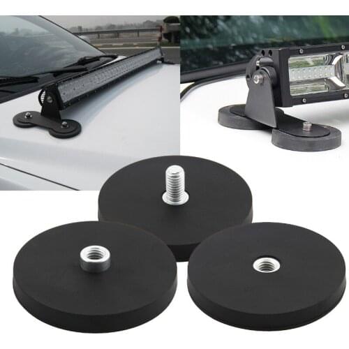 Led Bar Holder Mounting Bracket Car Work Light Fog Lamp Magnet Hood Roof Auto Engine Cover SUV Off road 4x4 Light Magnetic Mount