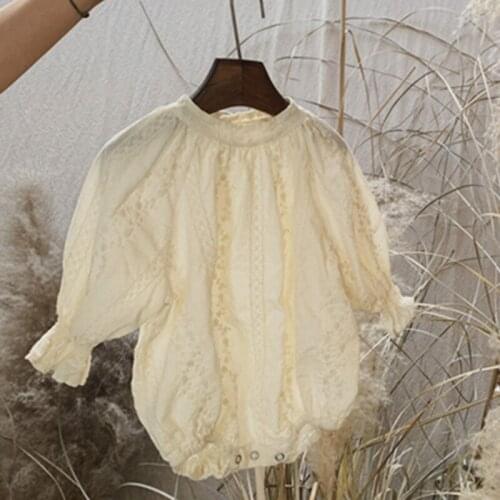 Spring Baby Girl Long Sleeve Rompers Baby Kids Girl Newborn Rompers Clothes Summer Baby Girl Embroider Rompers