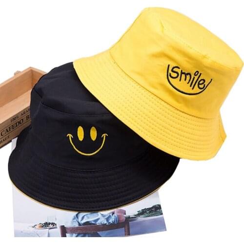 1PC Two Side Bucket Hat Unisex Women Men Fashion Bob Caps Hip Hop Summer Caps