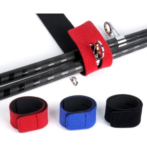 Elastic Bandage Fishing Rod Tie Strap Accessories for Fish pole Guide Ring Fishing Rod Holder Belt Strap