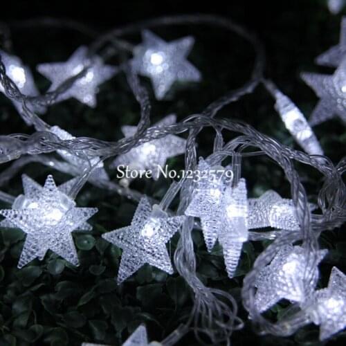 30M 300 LED Fairy String Lights Scrub Five-pointed Star Christmas Tree Wedding Decor luminarias lamps Navidad 110V 220V