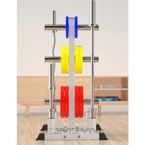 2021 Hot Sell Indoor Barbell Rack, Barbell Bar Austrian Bar Storage Bracket, Gym Large Hole Dumbbell Rack Height 110CM