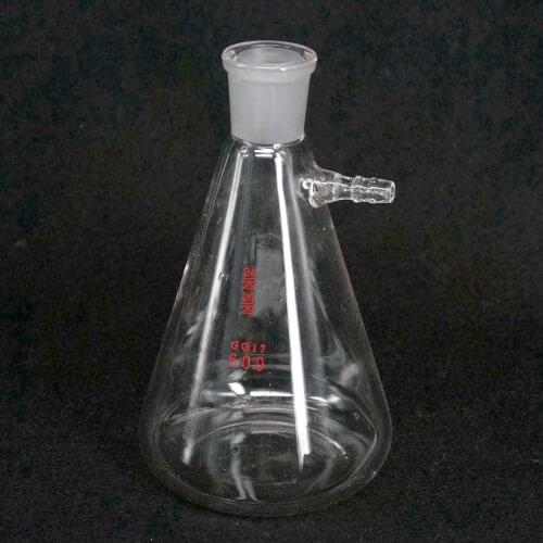 500ml 24/29 Ground Joint Conical Filter Flask with Side Arm Lab Glassware