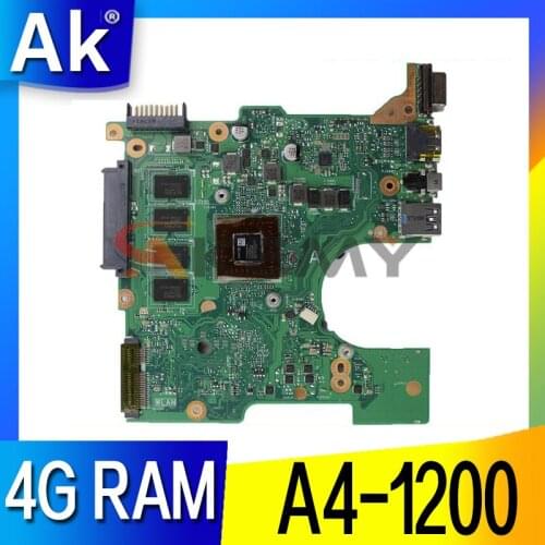 X102BA MAIN_BD._4G/A4-1200/AS Motherboard For ASUS Laptop A4-1200 With CPU Onboard 4GB RAM Mainboard 90NB0360-R00020
