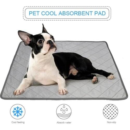Multifunctional Cold Pad Summer Cat Cooling Pad Non-Slip Absorbent Washable Pet Bed Mats