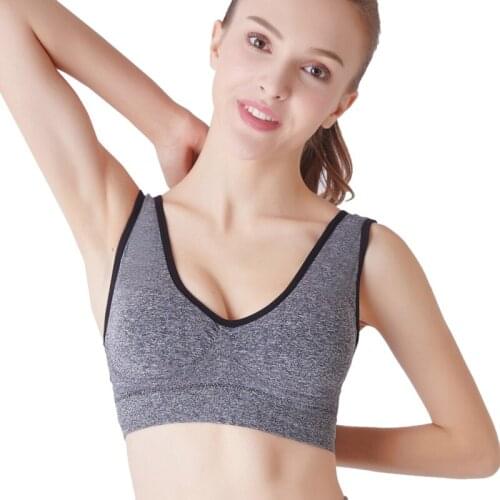 Fashion New Sports Bra Upgraded Version Of Large Size Thin Section With Padded Seamless Yoga Sports No Steel Sports Bra
