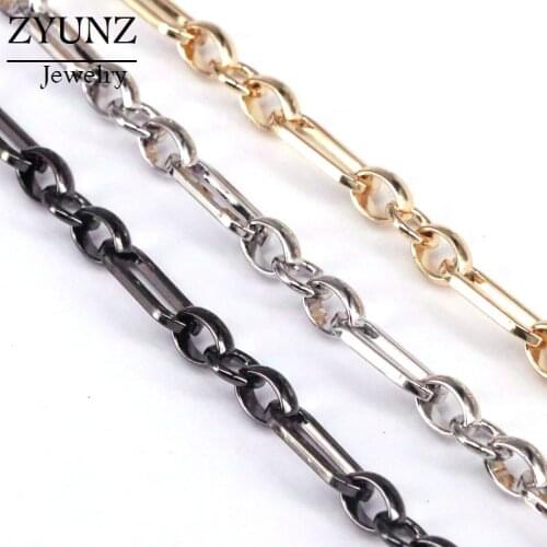 3 Meters, Rolo Cable Link Chain Accessories Chunky Chains Punk Choker Necklace Chain Fit for Jewelry Making DIY Supplies