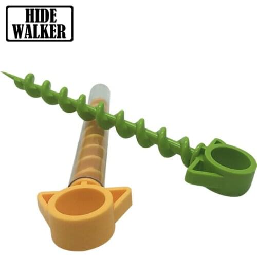 Ultra-length Tent Nail Tent Stake Self-tapping Camping Screw Tarp Peg Canopy Peg with Tube Anti Soil Soiled Save Effort Stakes