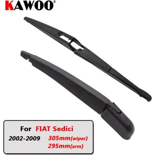 KAWOO Car Rear Wiper Blade Blades Back Window Wipers Arm For FIAT Sedici Hatchback (2002-2009)305mm Windscreen Blade Accessories