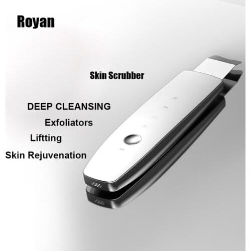 Ultrasonic Skin Scrubber Facial Clean Lifting Skin Tightening Rejuvenation Dead Skin Removal Anti Wrinkle Home Use Beauty Device