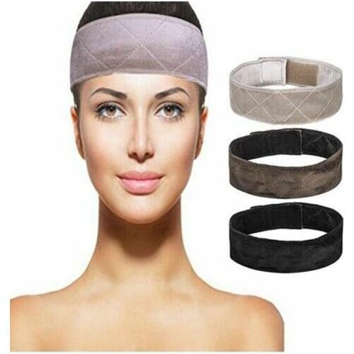 Wome Adjustable Comfort Velvet Wig Grip Flexible Headband Scarf Hair Band Non Slip Wig Accessory