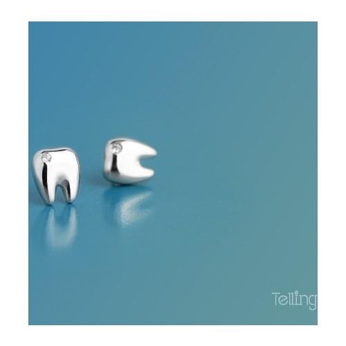 1 Pairs of Earrings Cute Dental Gift Tooth type Creative Lovely Clinic Female Gift Teeth type women dentist party gift PROMOTION