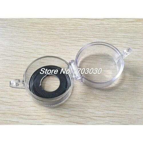 Black Clear Cylinder Shaped Push Button Switch Protector Cover 22mm