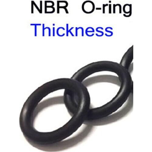 CS3.5mm line dia OD 27/28/30/31/32/34/35/36/37mm NBR Nitrile rubber O-Ring seal o shape pipe tube fuel oil gasket
