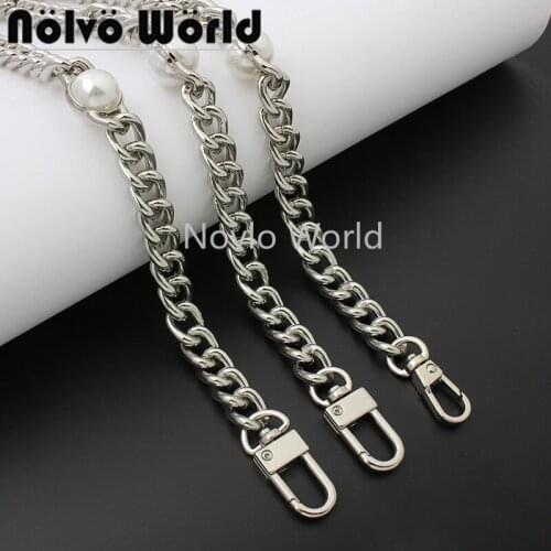 1-5 pieces 60-100-120cm 3.0mm thick silver color aluminum meterial chains for shoulder bag purse chains strap bag accessories