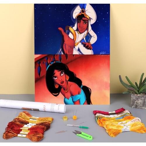 Doodles Printed 11CT Cross-Stitch Embroidery Full Kit DMC Threads Painting Sewing Handicraft Craft Magic Counted