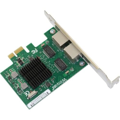 E575T2 PCI-e X1 Two-port gigabit NIC intel 82575 Desktop 82576 ROS