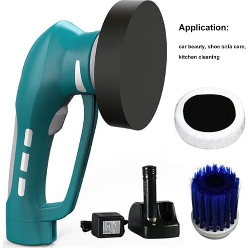 Electric Car Polisher Handheld Cleaner Machine Waterproof Waxing Polisher Wireless Charging Tool Set US Plug Car Polishing