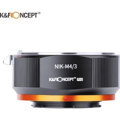 K&F CONCEPT NIK-M43 Nikon AI F Lens to M43 MFT Mount Camera Adapter Ring for Nikon F Lens to Micro 4/3 Camera body