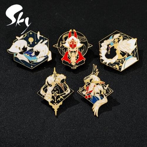 Collections Hot Game Sky Children of Light Enamel Pins Social Adventure Series Metal Big Badage Brooches Cosplay Jewelry Gifts